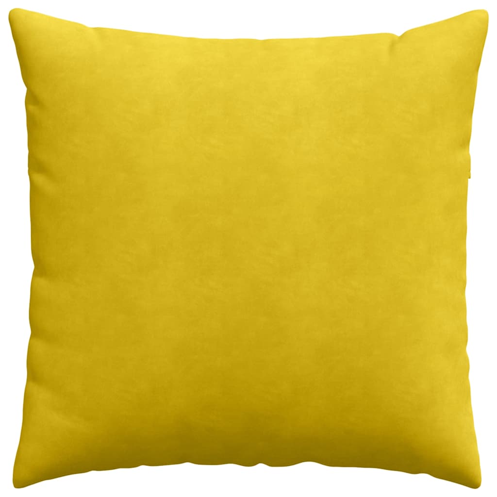 Sofakissen 2 pcs Gelb 60 x 60 cm Cordstoff