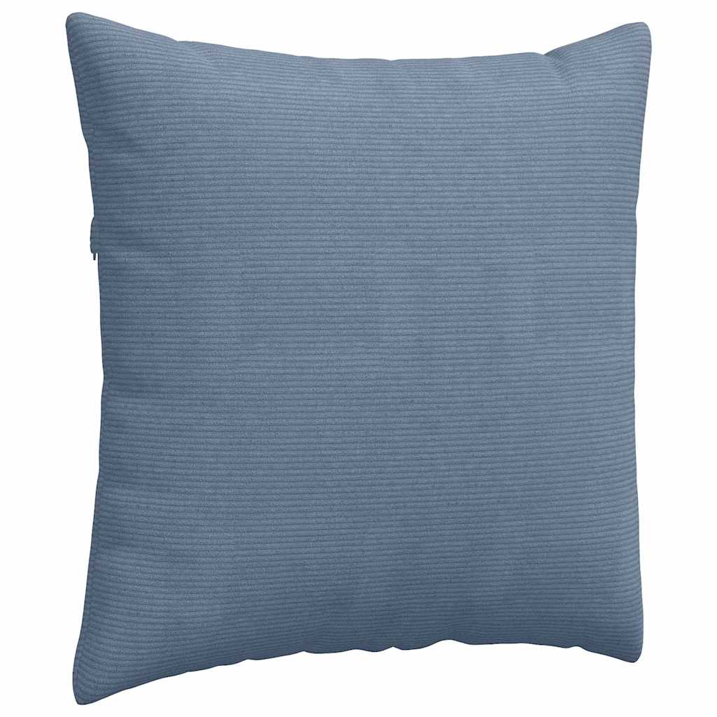Sofakissen 2 Stück Blau 60 x 60 cm Cordstoff