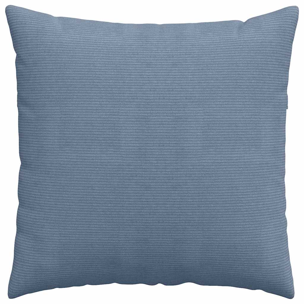 Sofakissen 2 Stück Blau 60 x 60 cm Cordstoff