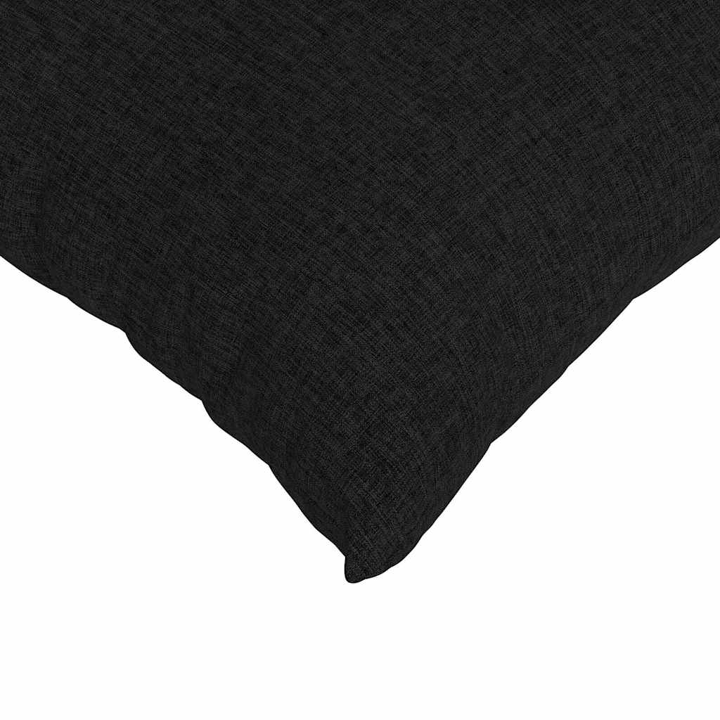 Sofakissen 2 pcs Schwarz 80 x 80 cm Stoff