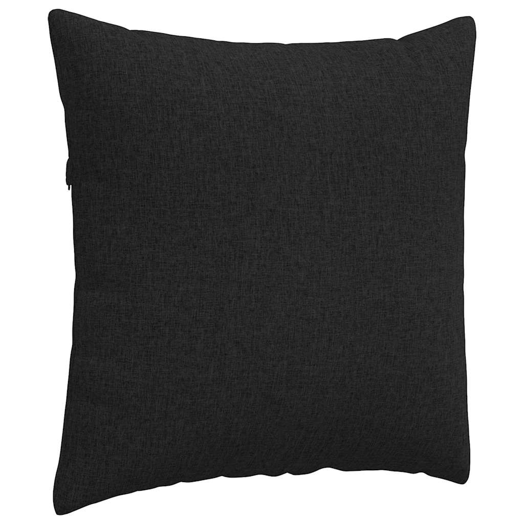 Sofakissen 2 pcs Schwarz 80 x 80 cm Stoff