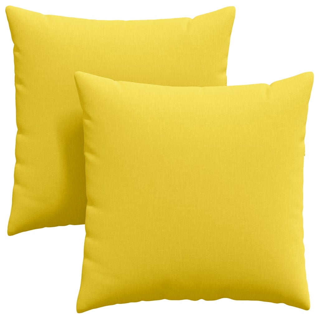 Sofakissen 2 pcs Helles Gelb 80 x 80 cm Stoff