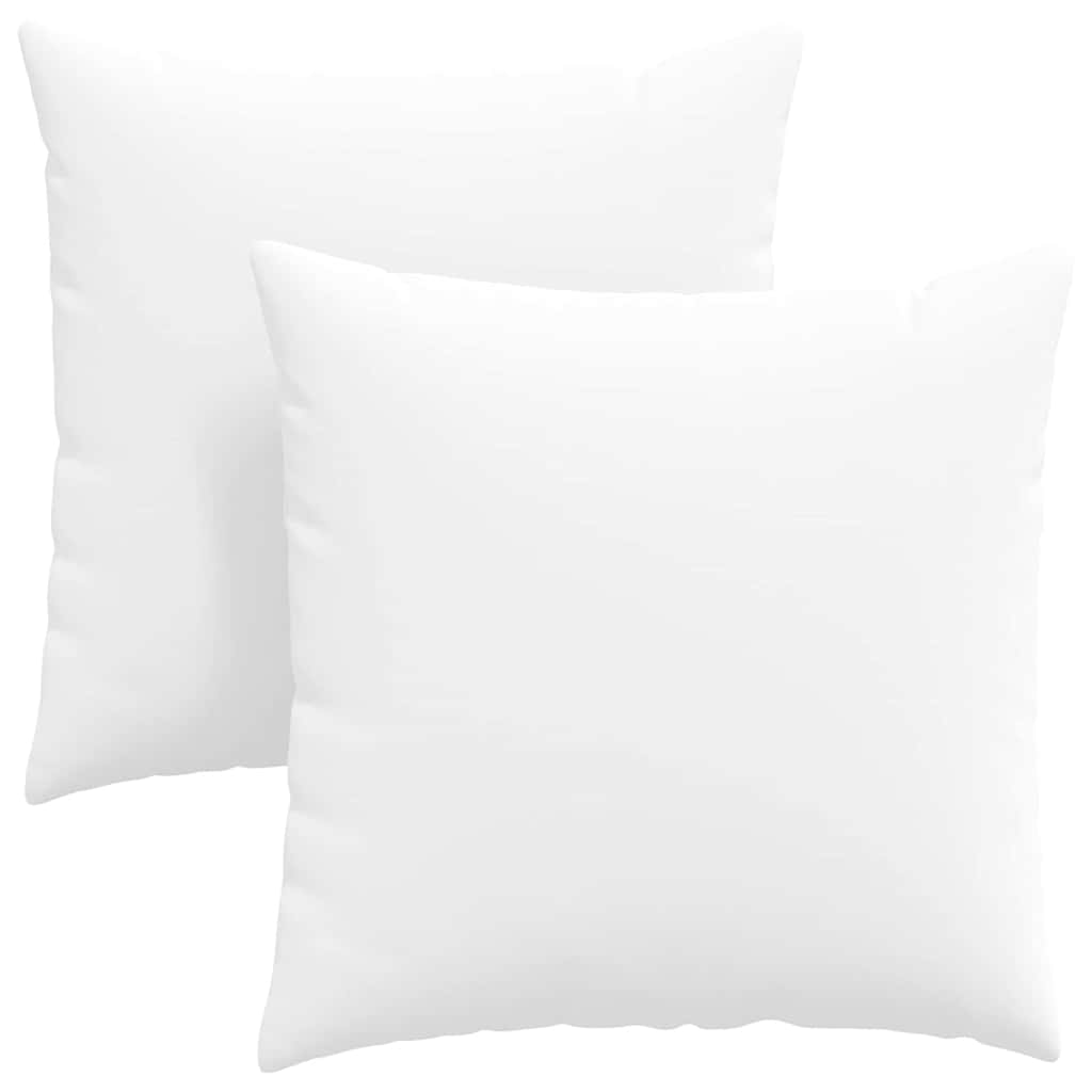 Sofakissen 2 pcs Weiß 80 x 80 cm Stoff