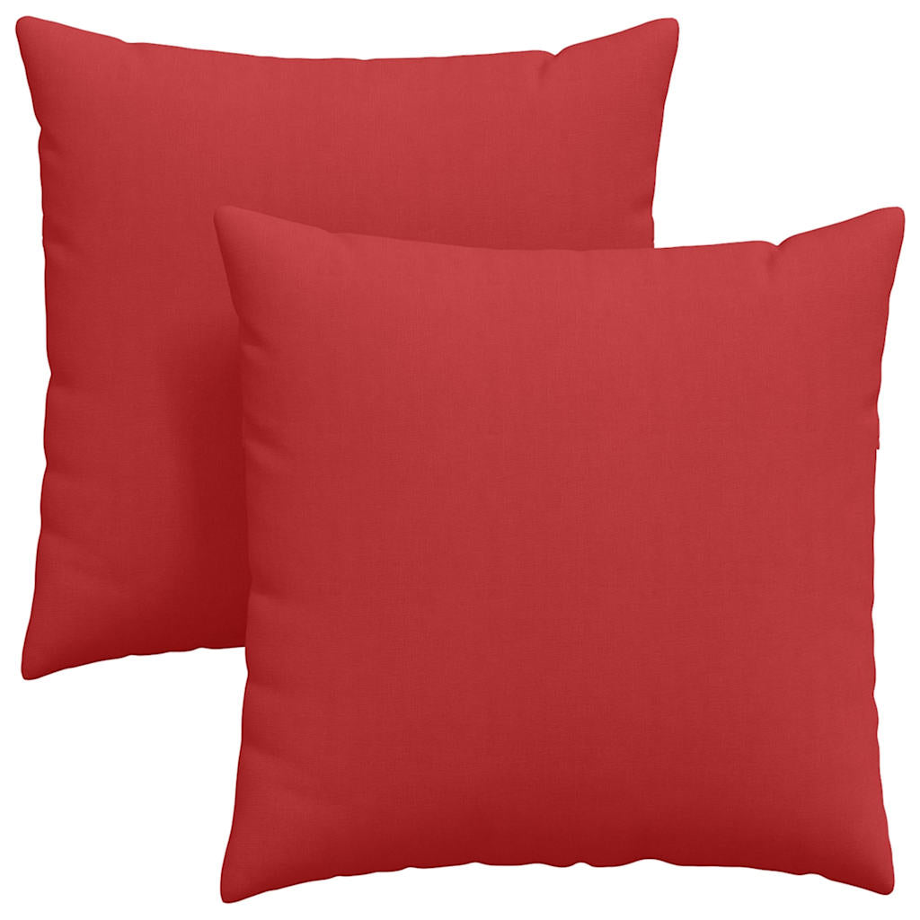 Sofakissen 2 pcs Rot 80 x 80 cm Stoff