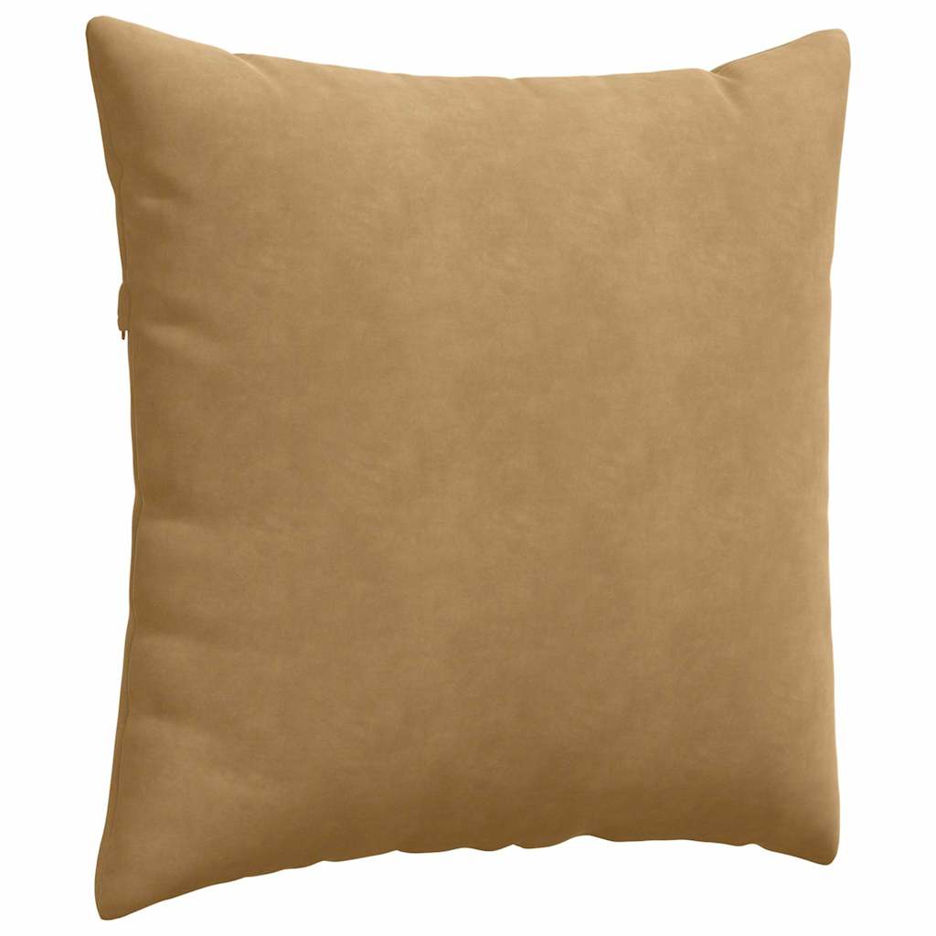 Sofakissen 2 Stück Braun 80 x 80 cm Cordstoff