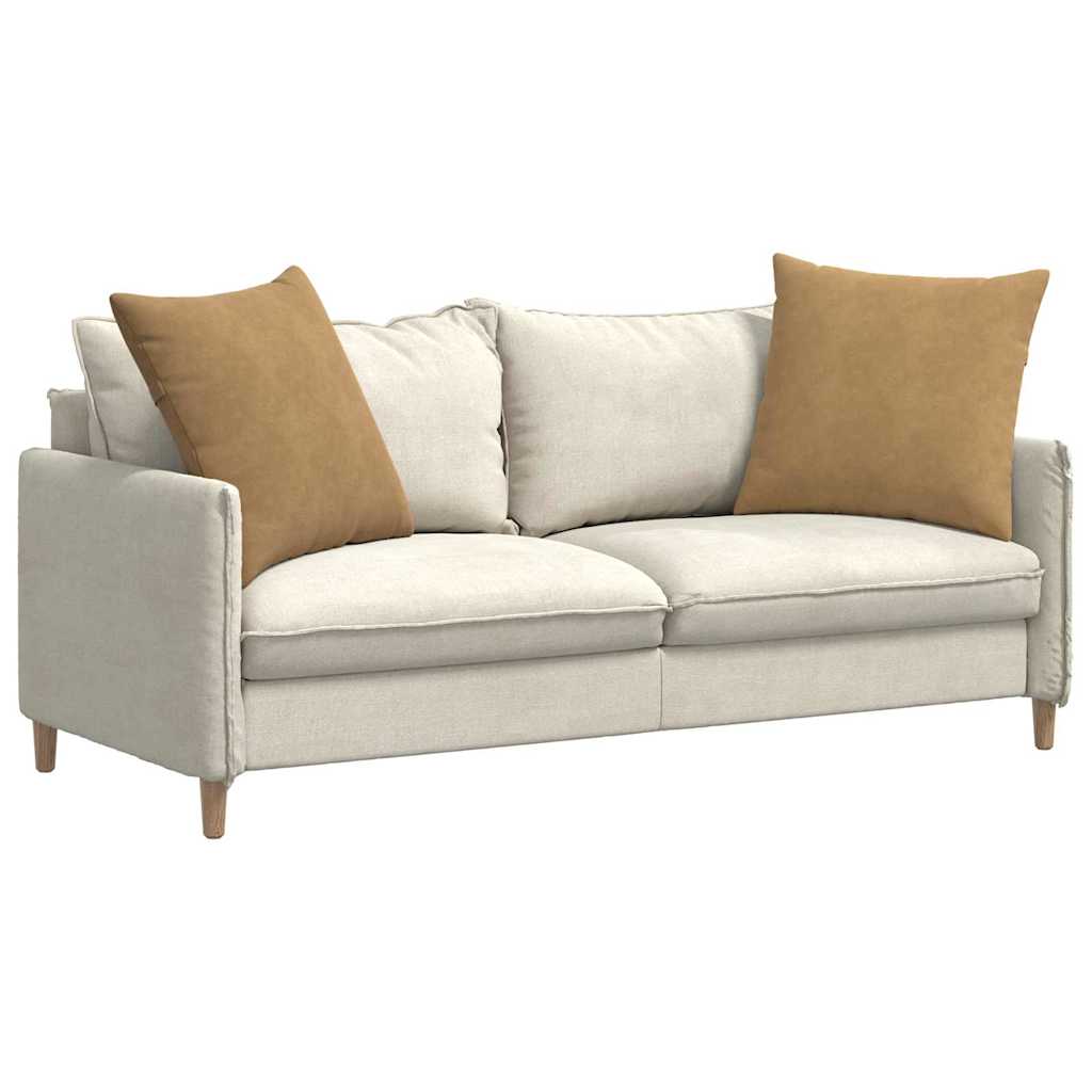 Sofakissen 2 Stück Braun 80 x 80 cm Cordstoff