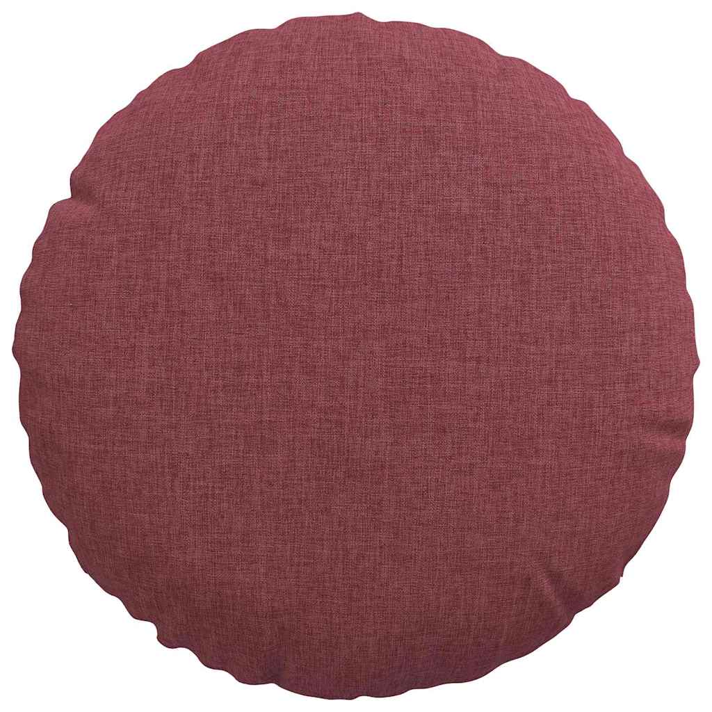 Sitzkissen 2 pcs Weinrot Ø30 x 13 cm Stoff