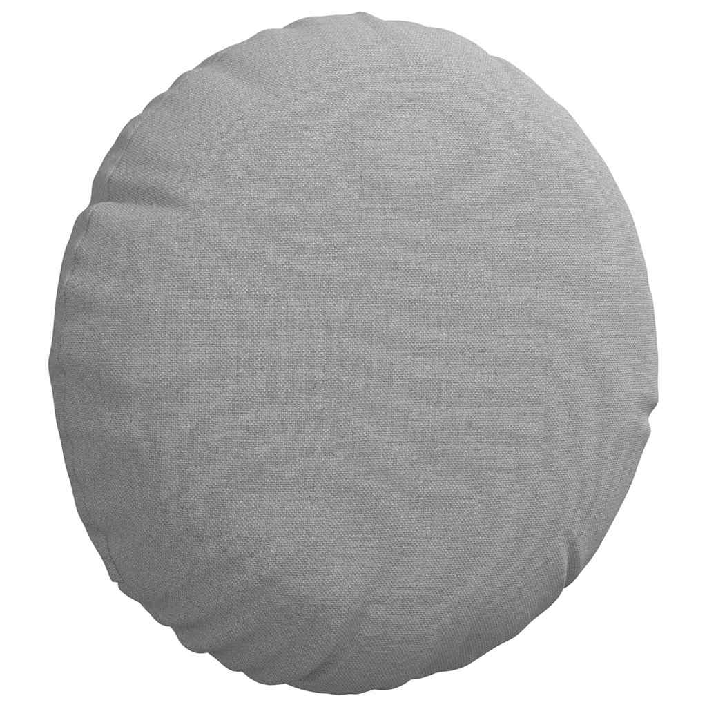 Sitzkissen 2 pcs Wolkengrau Ø30 x 13 cm Stoff