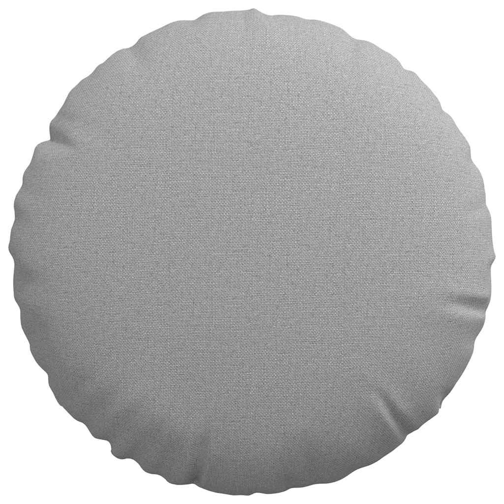 Sitzkissen 2 pcs Wolkengrau Ø30 x 13 cm Stoff
