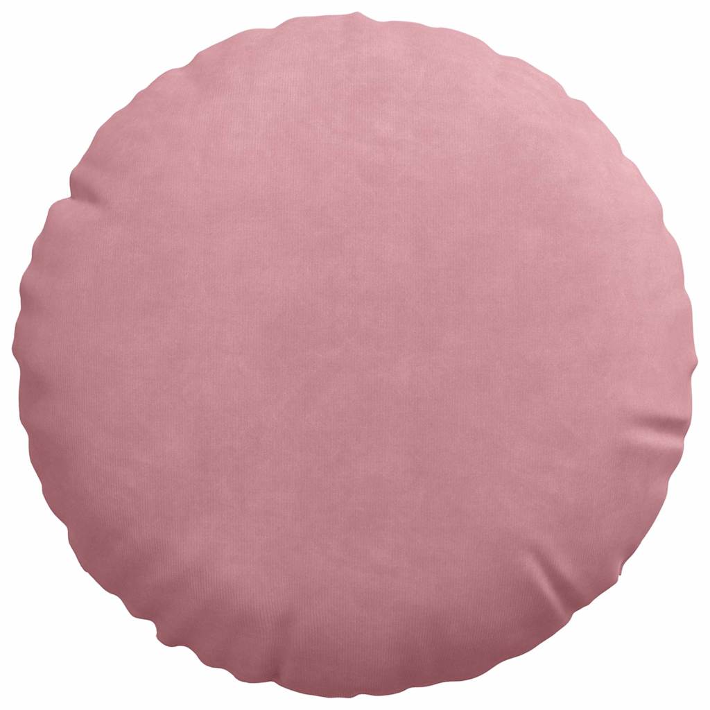 Sitzkissen 2 pcs Rosa Ø30 x 13 cm Samt