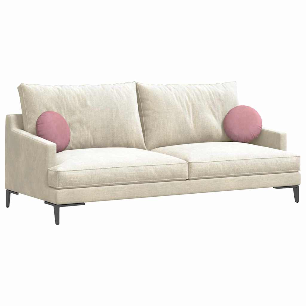 Sitzkissen 2 pcs Rosa Ø30 x 13 cm Samt
