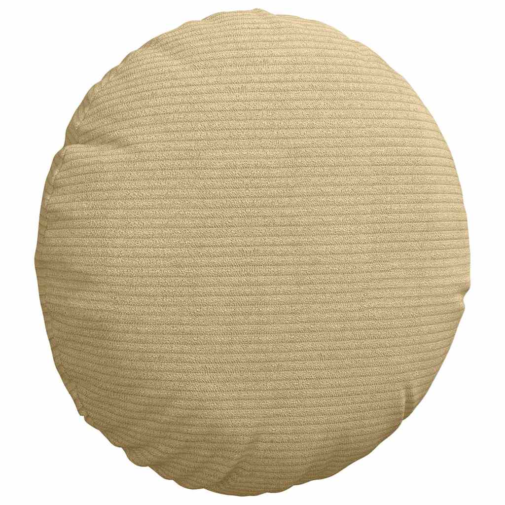 Sitzkissen 2 pcs Grau-Grün Ø30 x 13 cm Cordstoff
