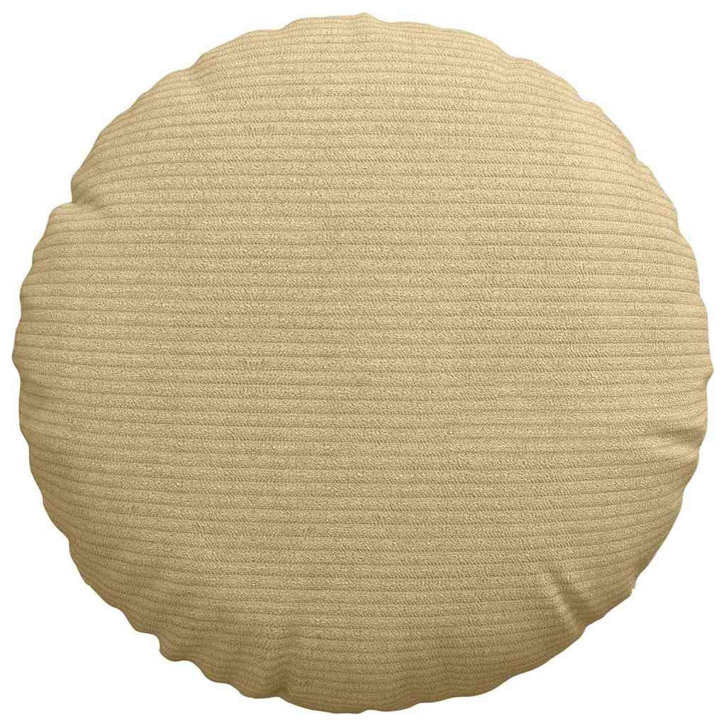 Sitzkissen 2 pcs Grau-Grün Ø30 x 13 cm Cordstoff
