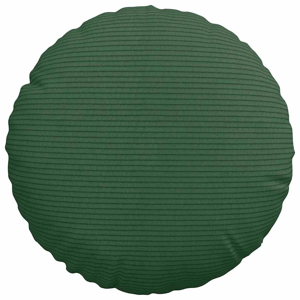 Sitzkissen 2 pcs Dunkelgrün Ø30 x 13 cm Cordstoff