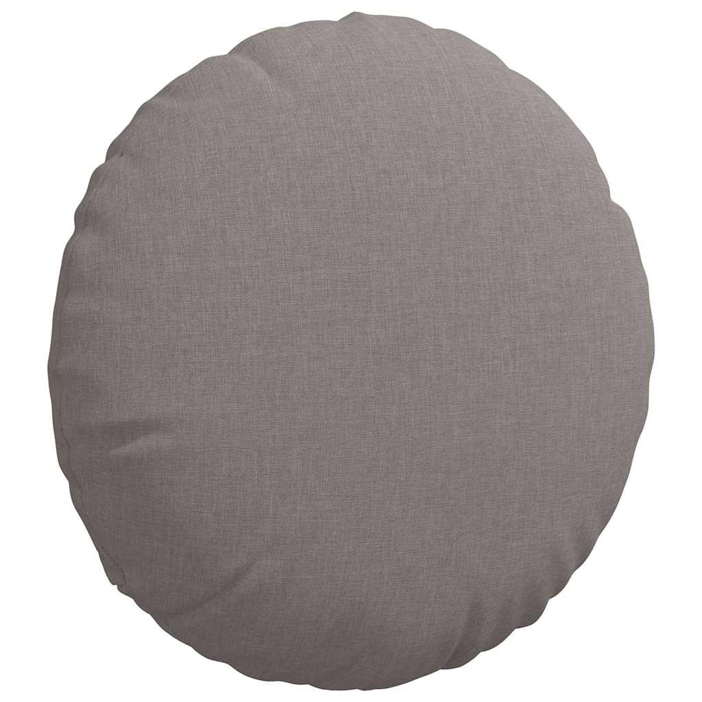 Sitzkissen 2 pcs Taupe Ø40 x 13 cm Stoff