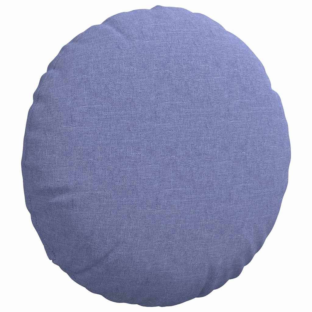 Sitzkissen 2 pcs Jeans blau Ø40 x 13 cm Stoff