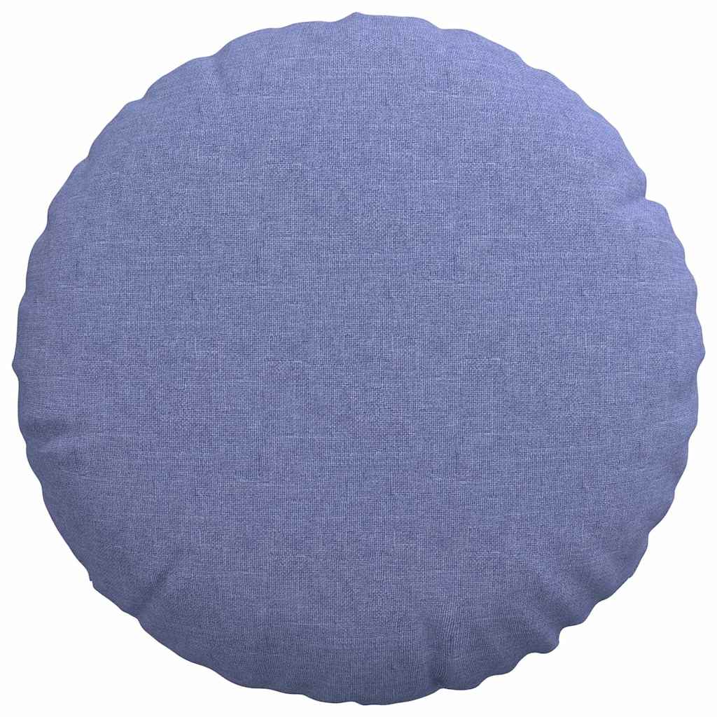 Sitzkissen 2 pcs Jeans blau Ø40 x 13 cm Stoff