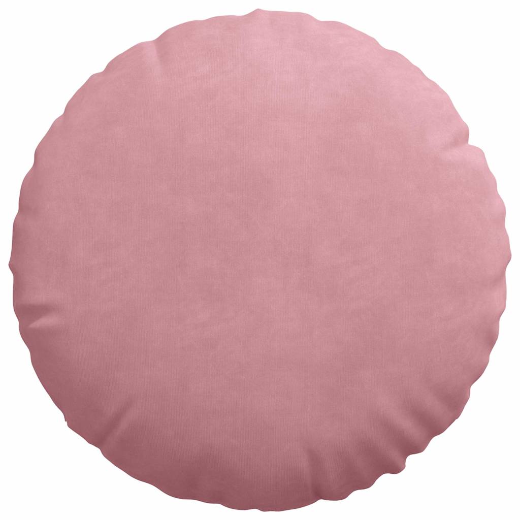 Sitzkissen 2 Stück Rosa Ø 40 x 13 cm Samt