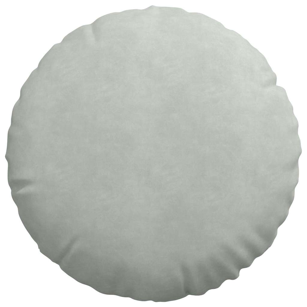 Sitzkissen 2 pcs Hellgrau Ø50 x 19 cm Samt