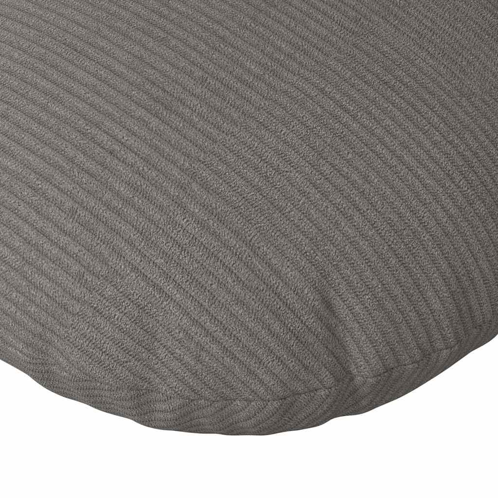 Sitzkissen 2 pcs Hellgrau Ø50 x 19 cm Cordstoff