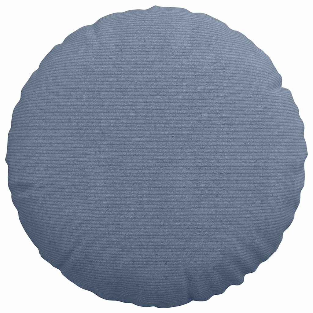Sitzkissen 2 pcs Blau Ø50 x 19 cm Cordstoff