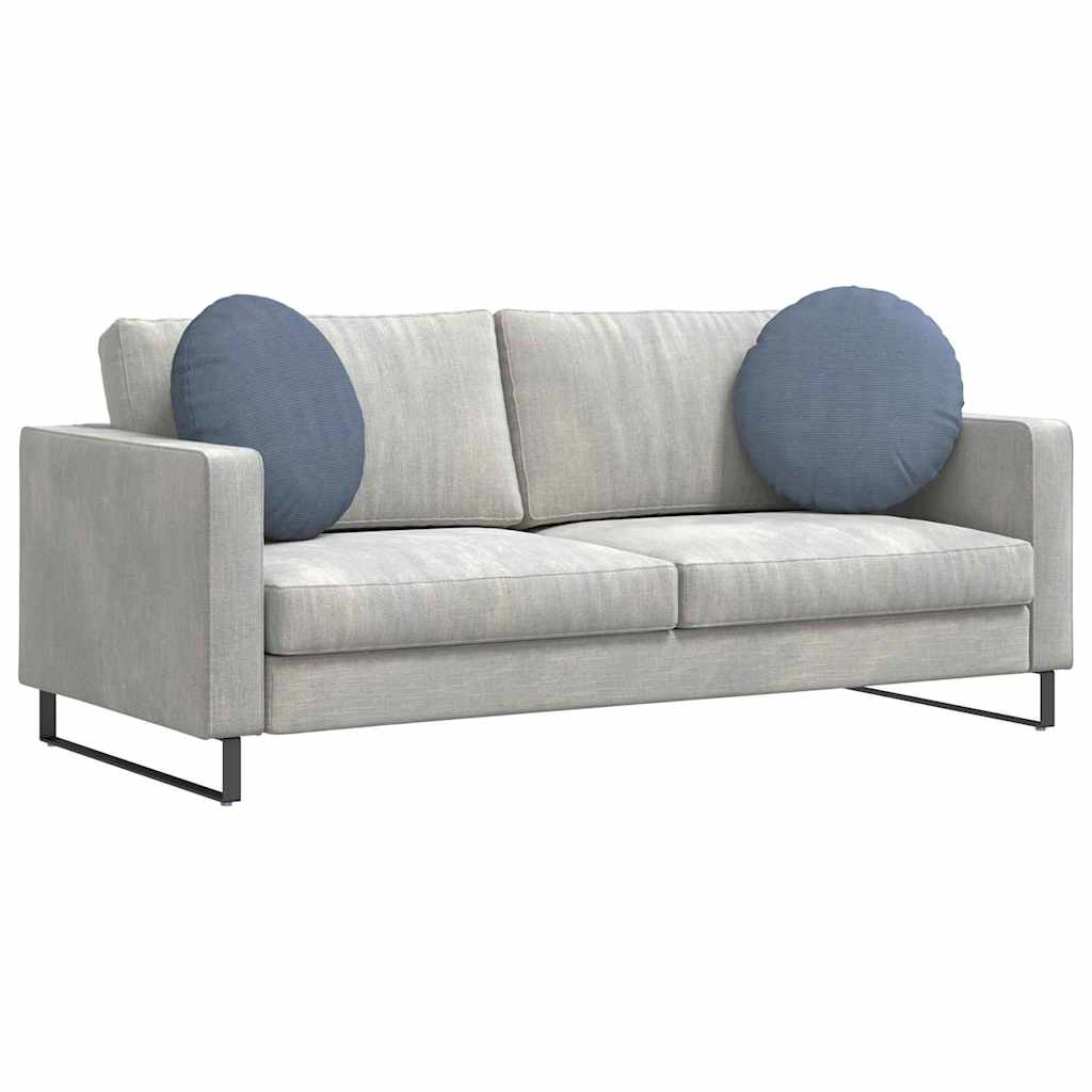 Sitzkissen 2 pcs Blau Ø50 x 19 cm Cordstoff