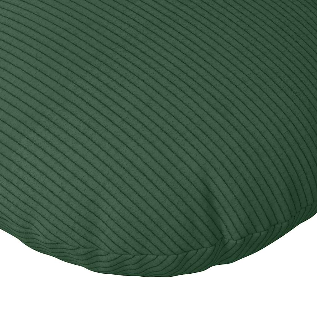 Sitzkissen 2 pcs Dunkelgrün Ø50 x 19 cm Cordstoff