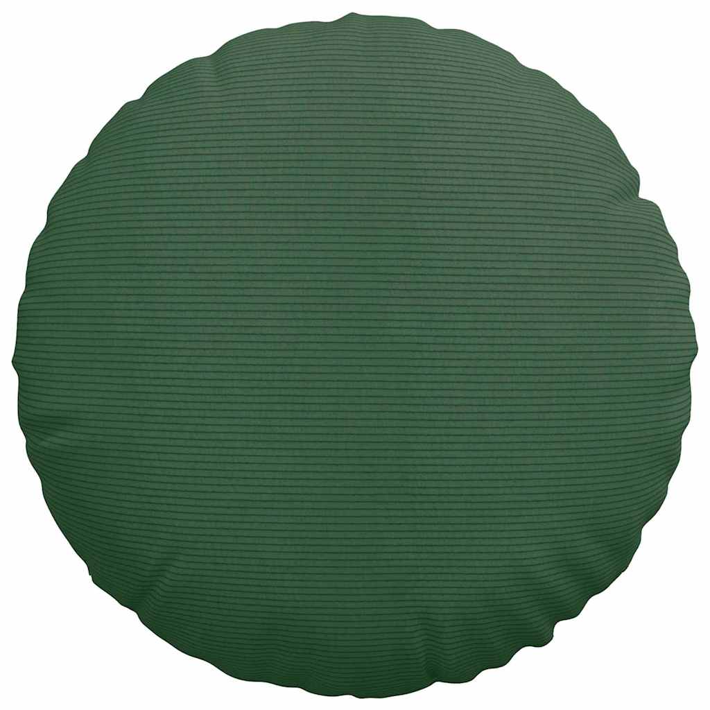 Sitzkissen 2 pcs Dunkelgrün Ø50 x 19 cm Cordstoff
