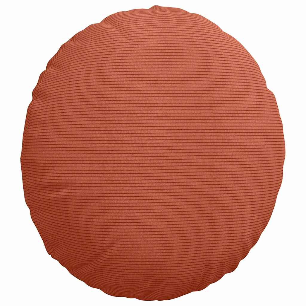 Sitzkissen 2 pcs Rot-Orange Ø50 x 19 cm Cordstoff