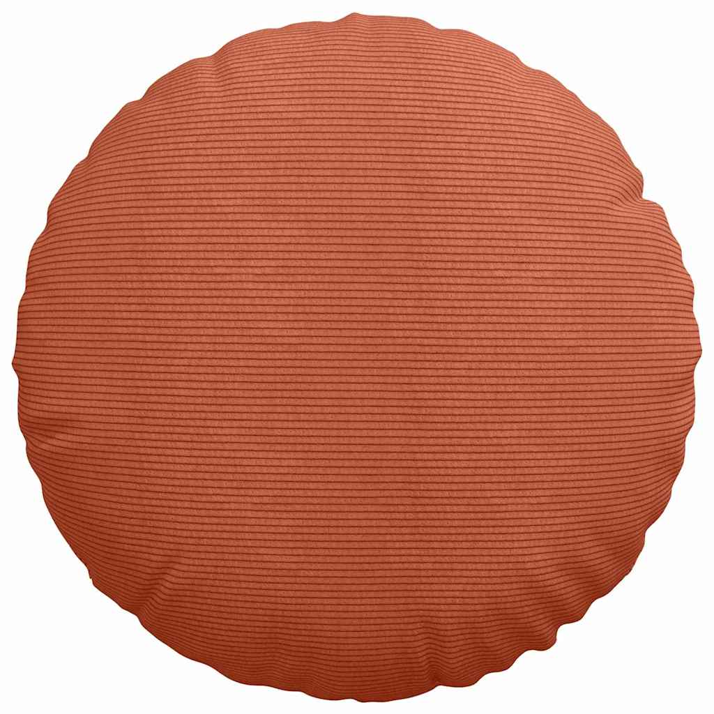Sitzkissen 2 pcs Rot-Orange Ø50 x 19 cm Cordstoff