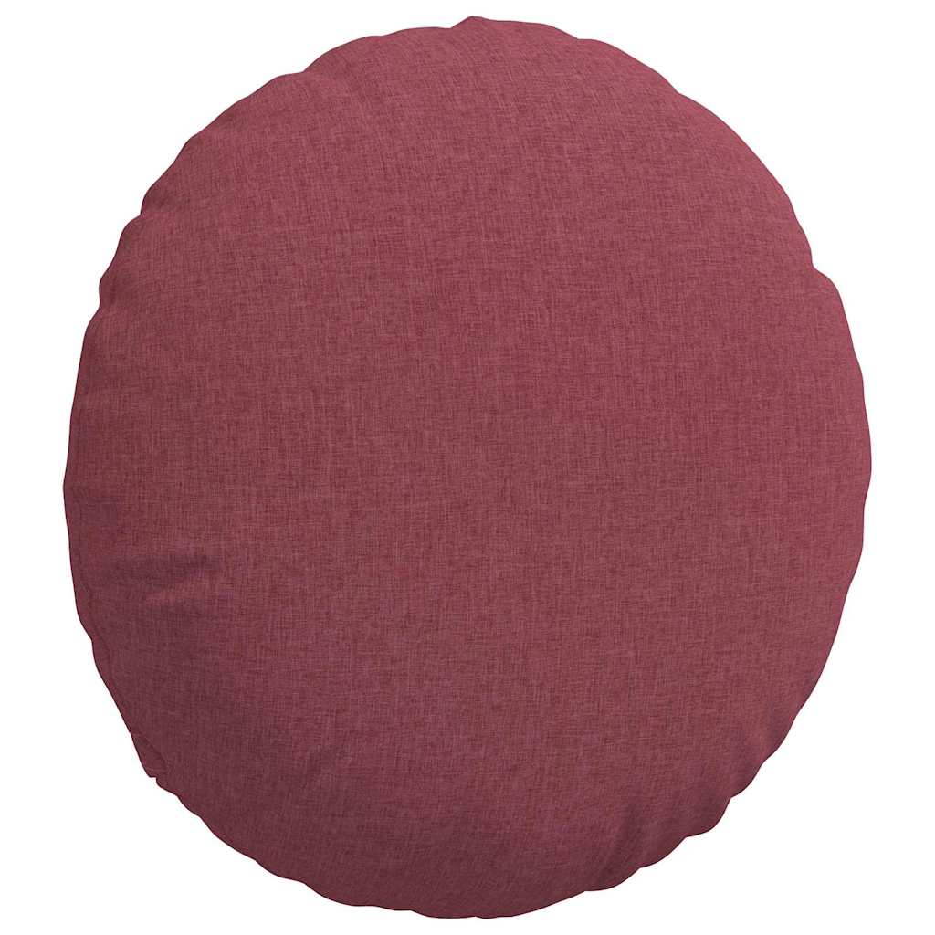 Sitzkissen 2 pcs Weinrot Ø60 x 21 cm Stoff