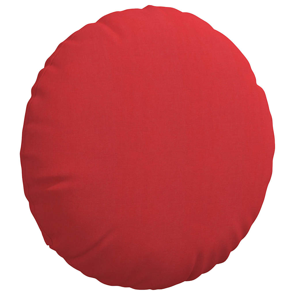 Sitzkissen 2 pcs Rot Ø60 x 21 cm Stoff