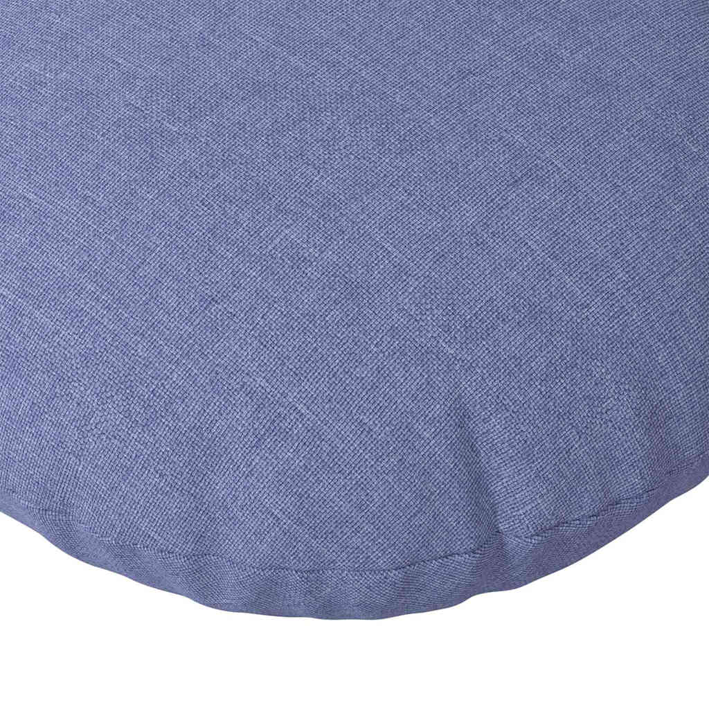 Sitzkissen 2 pcs Jeans blau Ø60 x 21 cm Stoff