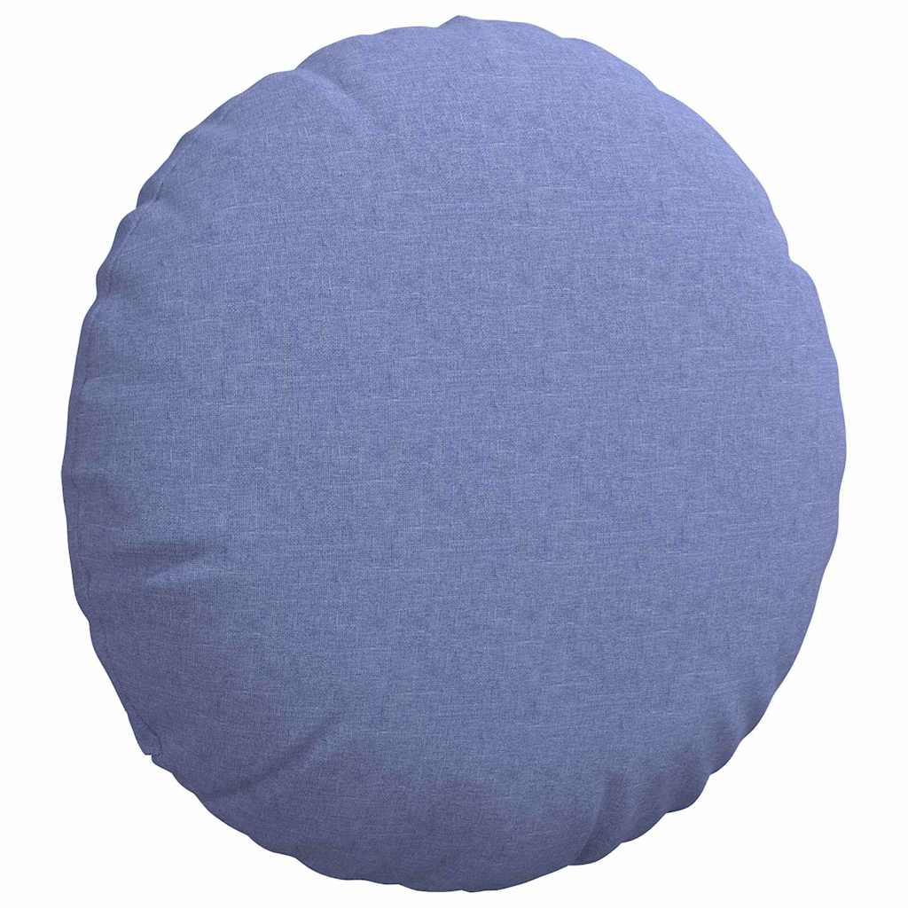 Sitzkissen 2 pcs Jeans blau Ø60 x 21 cm Stoff