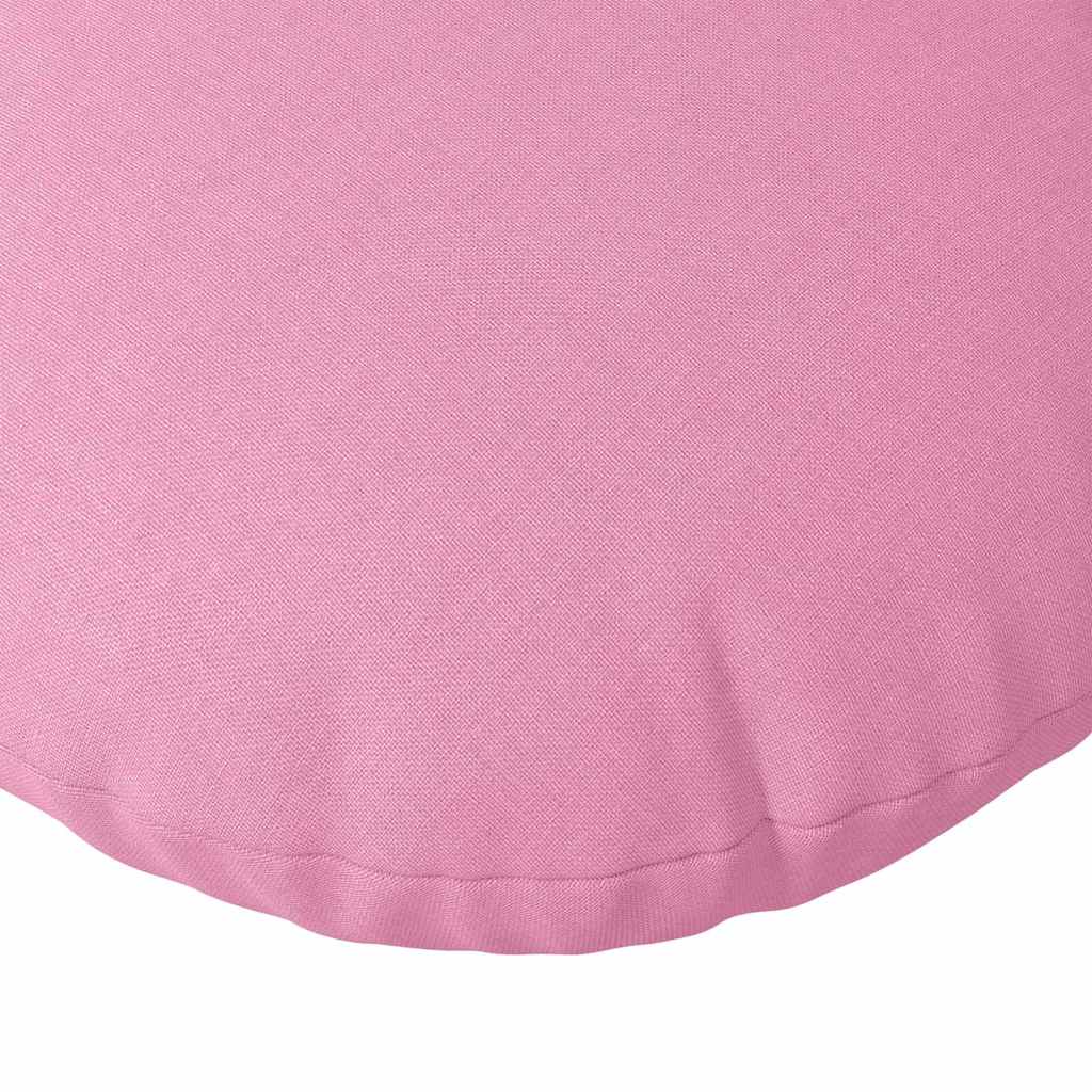 Sitzkissen 2 pcs Rosa Ø60 x 21 cm Stoff