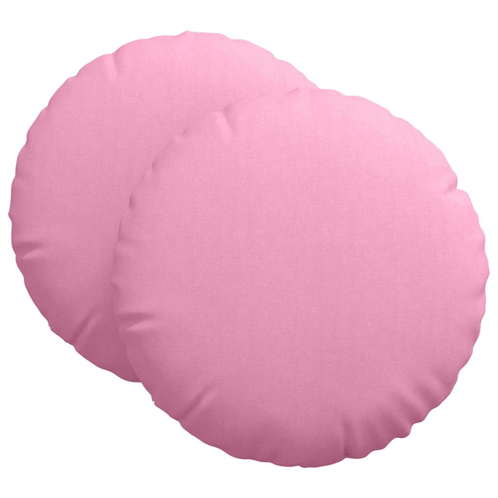 Sitzkissen 2 pcs Rosa Ø60 x 21 cm Stoff