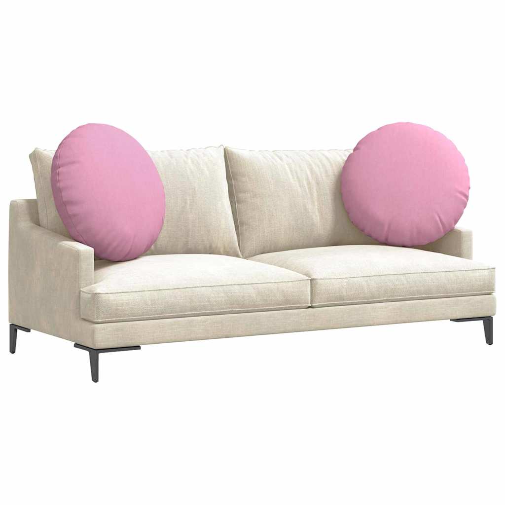 Sitzkissen 2 pcs Rosa Ø60 x 21 cm Stoff