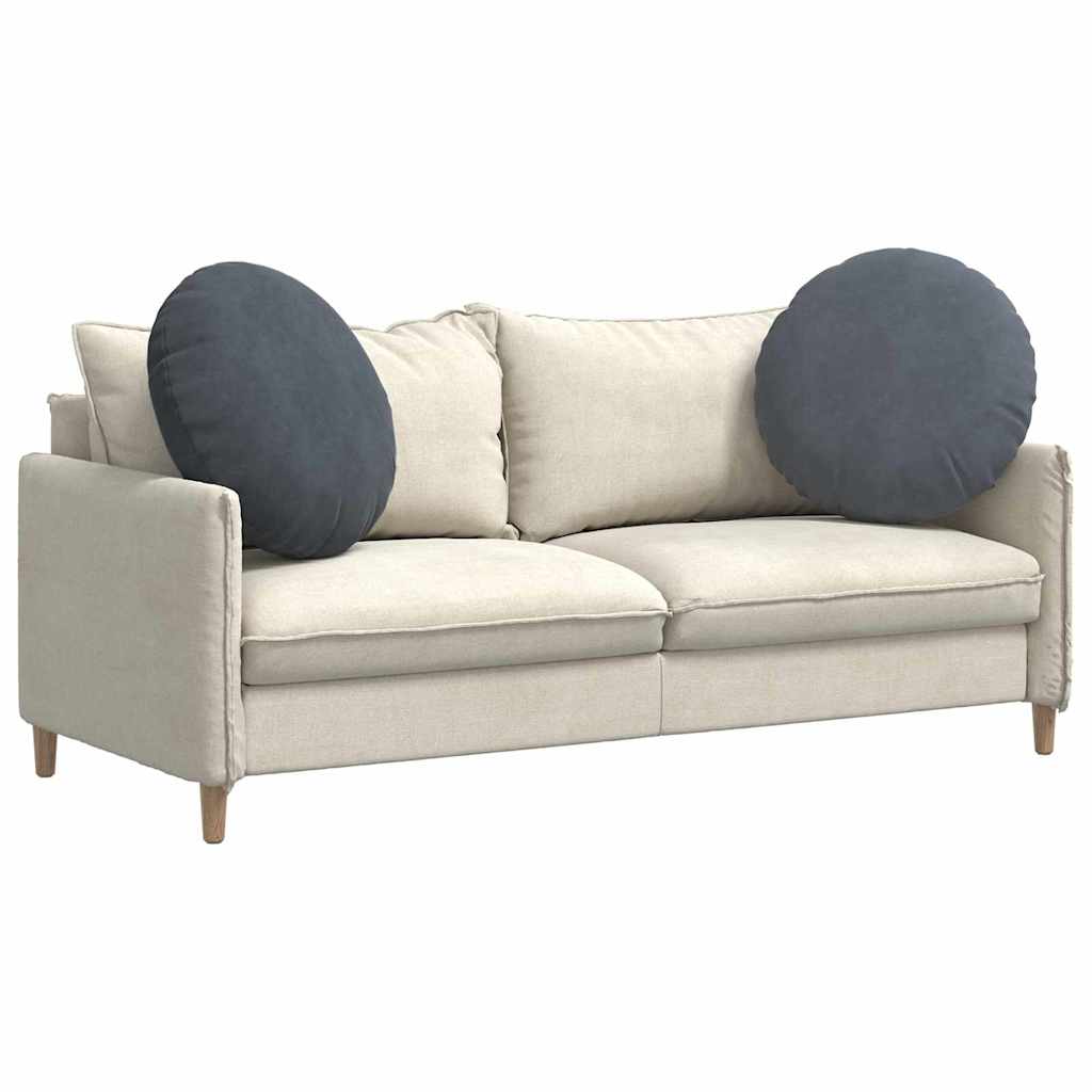 Sitzkissen 2 pcs Dunkelgrau Ø60 x 21 cm Samt