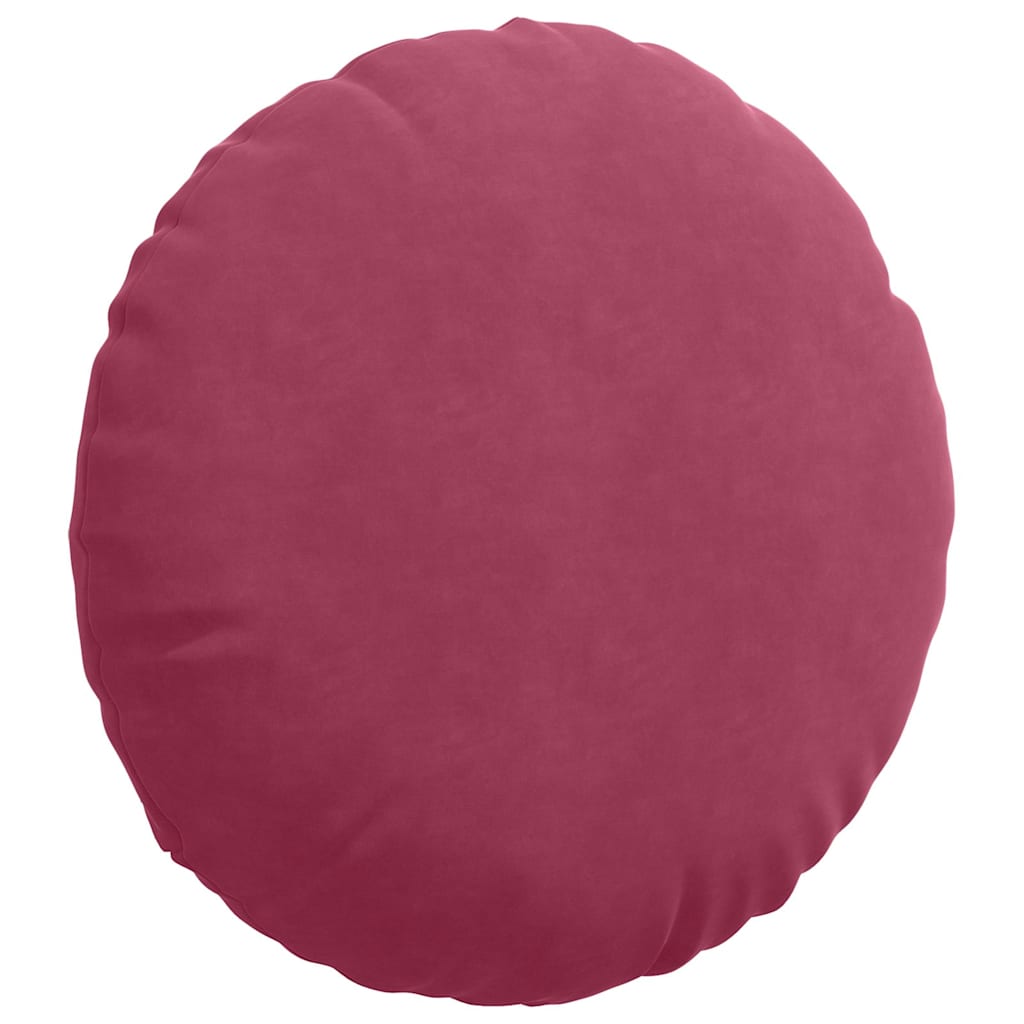 Sitzkissen 2 pcs Weinrot Ø60 x 21 cm Samt