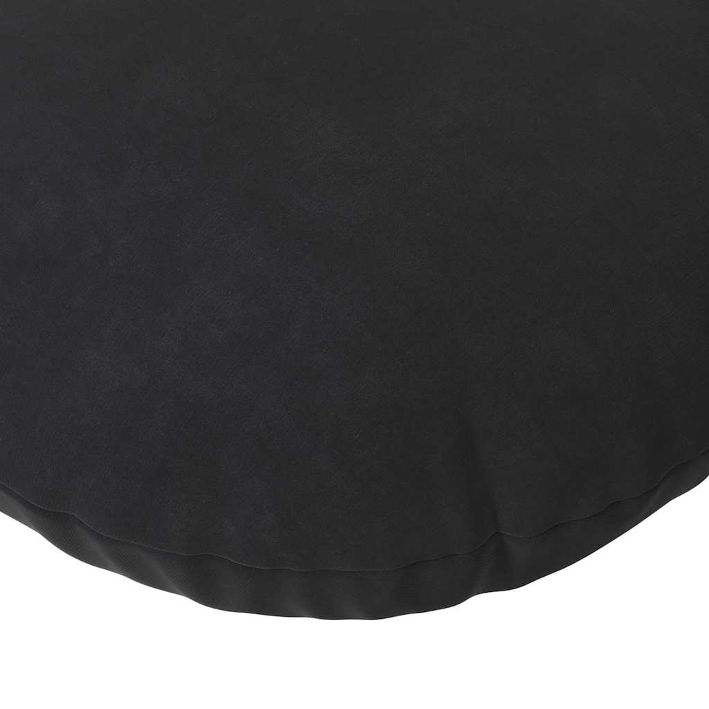 Sitzkissen 2 pcs Schwarz Ø60 x 21 cm Samt