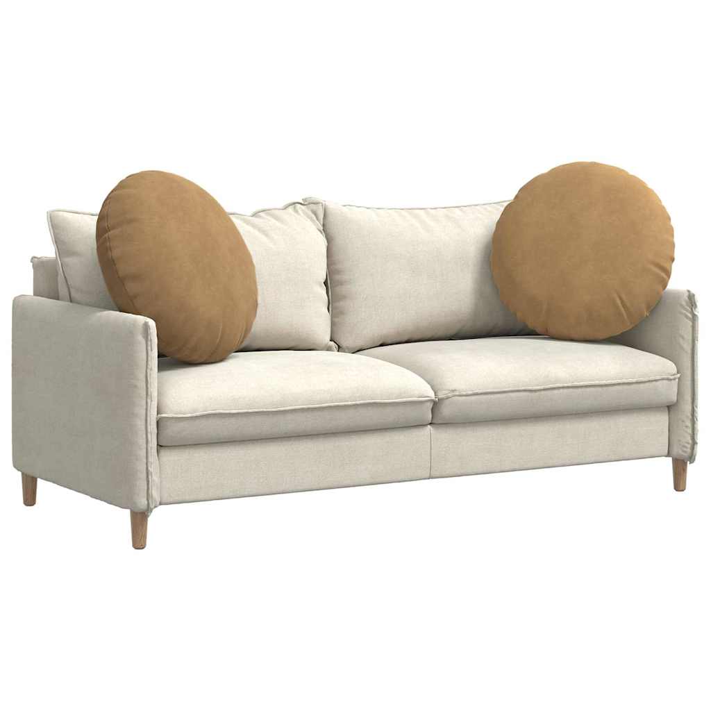 Sitzkissen 2 pcs Braun Ø60 x 21 cm Samt