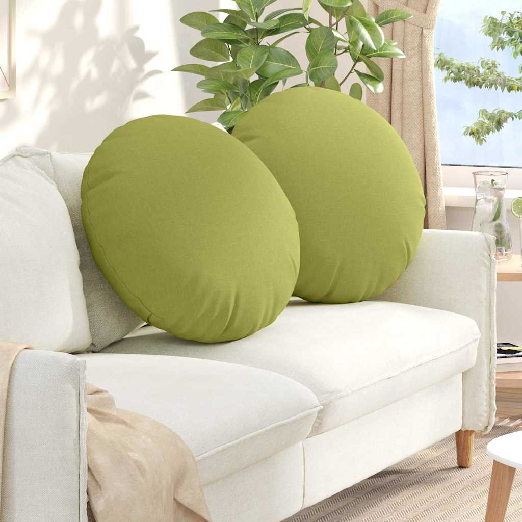 Sitzkissen 2 pcs Hellgrün Ø80 x 29 cm Stoff