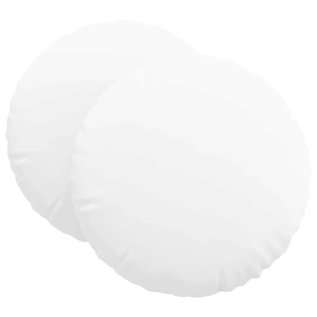 Sitzkissen 2 pcs Weiß Ø80 x 29 cm Stoff