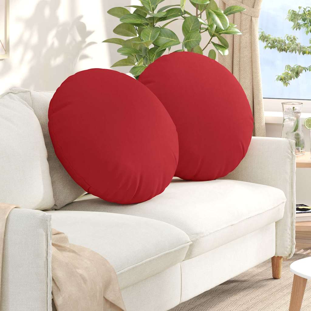 Sitzkissen 2 pcs Rot Ø80 x 29 cm Stoff