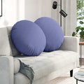 Sitzkissen 2 pcs Jeans blau Ø80 x 29 cm Stoff
