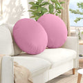 Sitzkissen 2 pcs Rosa Ø80 x 29 cm Stoff