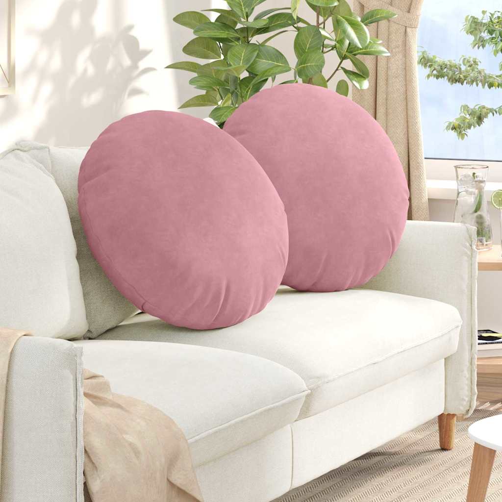 Sitzkissen 2 pcs Rosa Ø 80 x 29 cm Samt