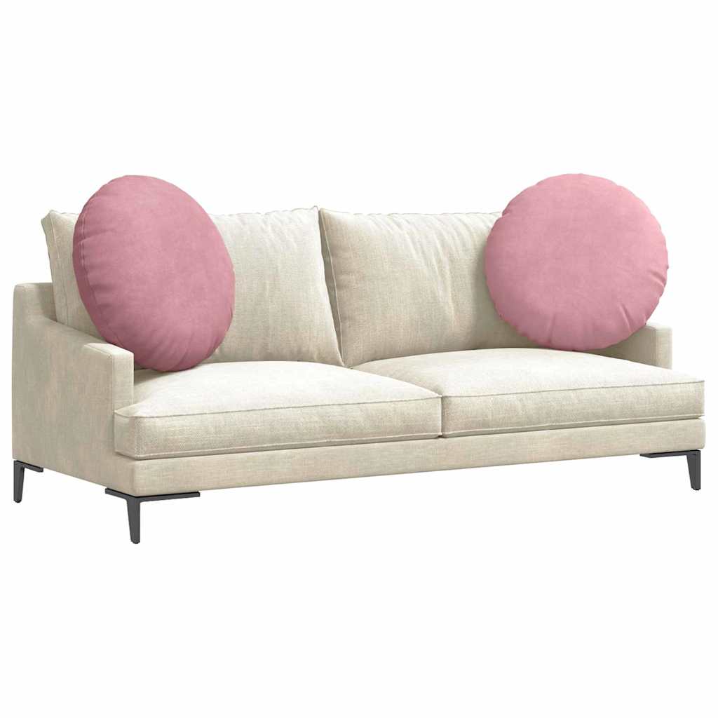 Sitzkissen 2 pcs Rosa Ø 80 x 29 cm Samt