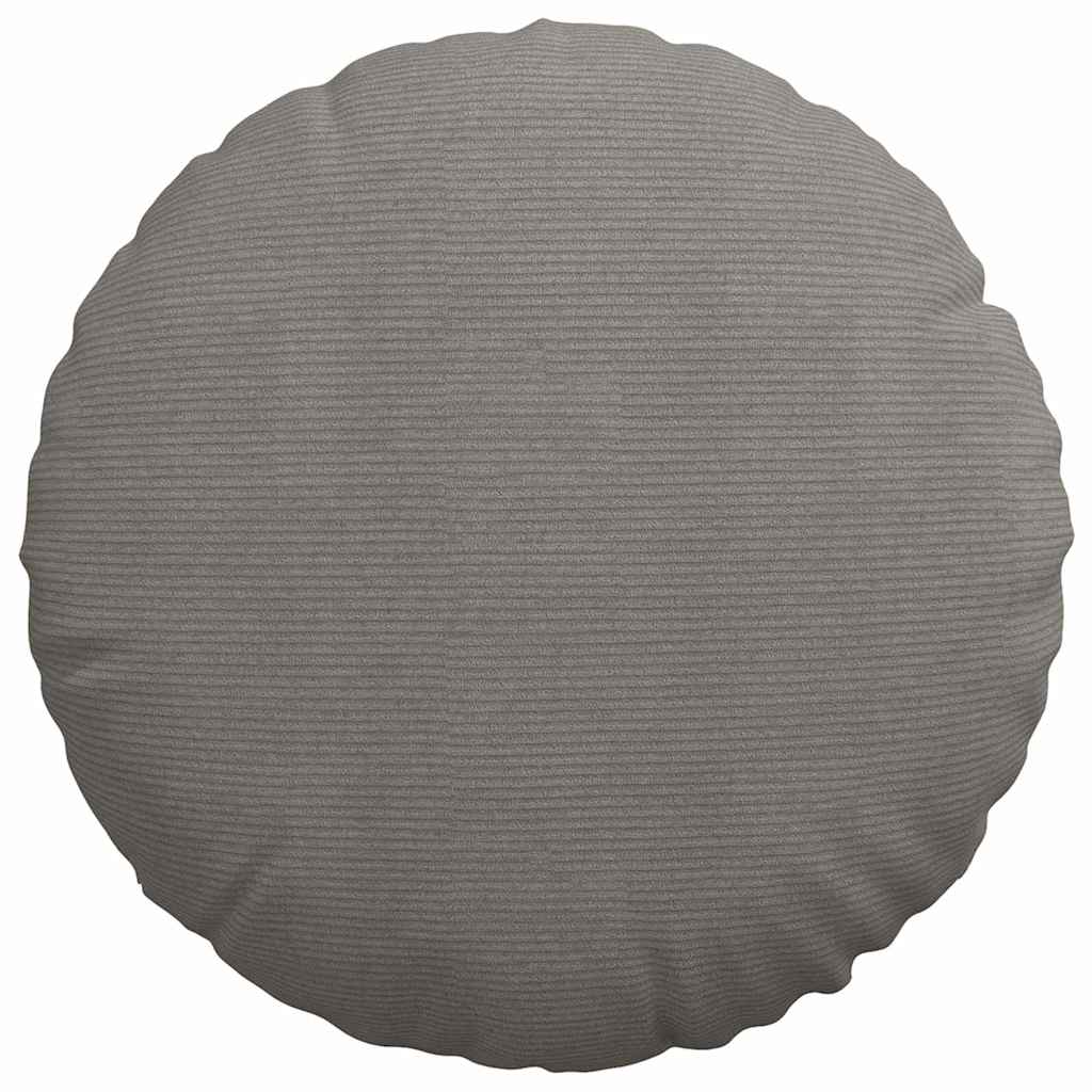 Sitzkissen 2 pcs Hellgrau Ø 80 cm Cordstoff