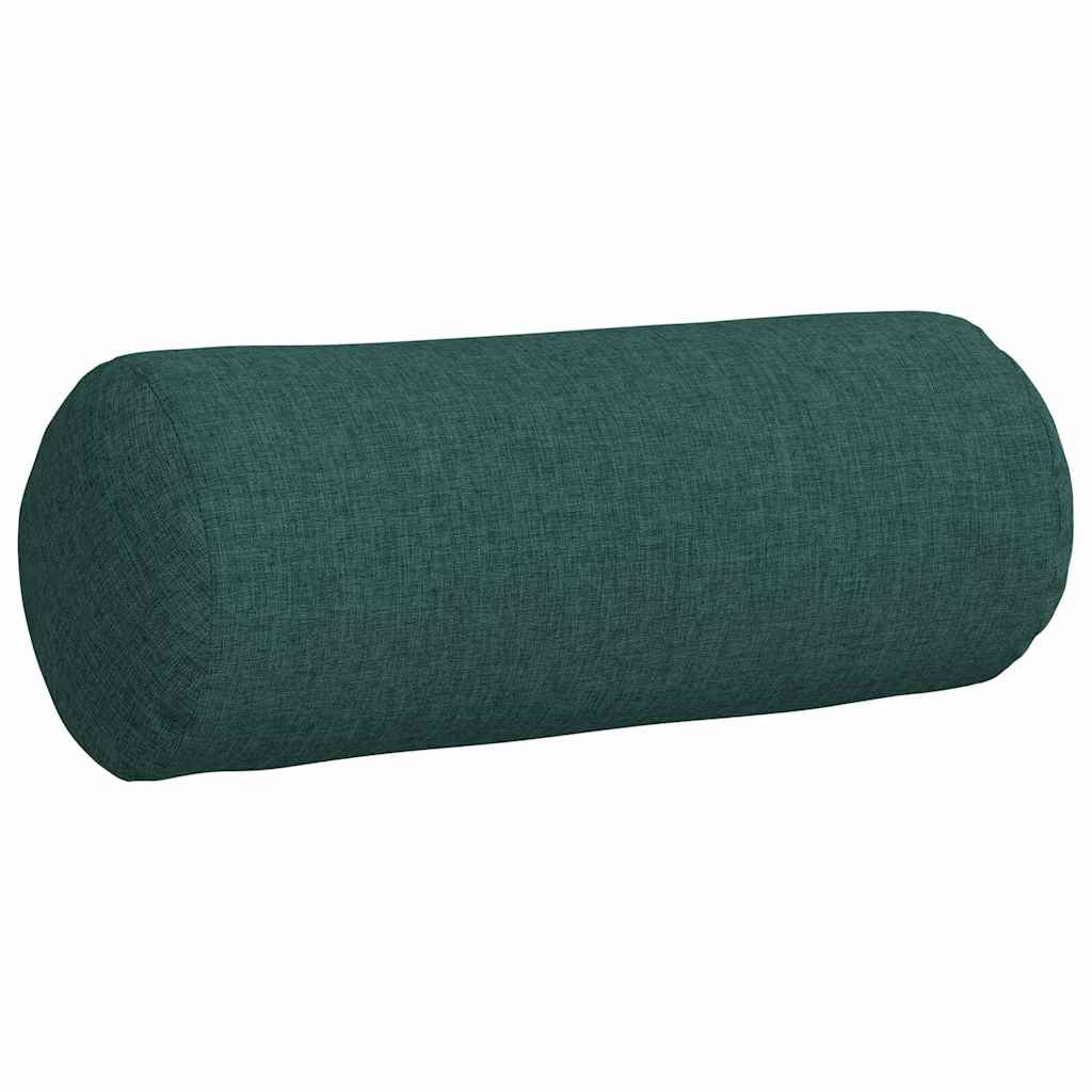 Bolsterkissen 2 Stück Dunkelgrün Ø 15 x 40 cm Stoff